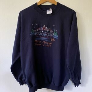 Silver Springs Festival of Lights Sweatshirt Unisex Large Vintage 90s Gildan Tag